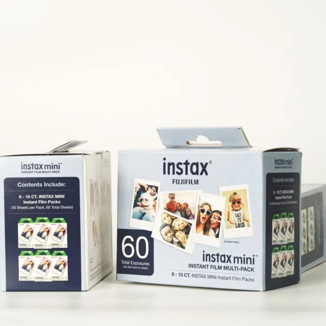 in Stock Fujifilm Instax Mini Film  50/60 Sheets White Edge PaperInstax Mini 12 11 9 8 7s 70 90 EVO LINk LiPlay Instant Camera