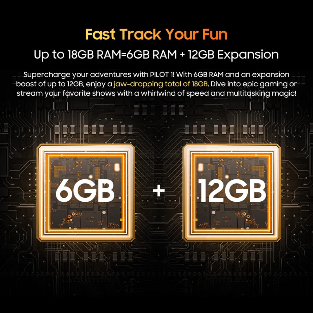 هاتف بلاك فيو أوسكال بايلوت 1 المتين، ذاكرة وصول عشوائي 6 جيجابايت، ذاكرة داخلية 256 جيجابايت، معالج هيليو G81، أندرويد 14، شاشة 6.67 بوصة، بطارية 15000 مللي أمبير، NFC - 3