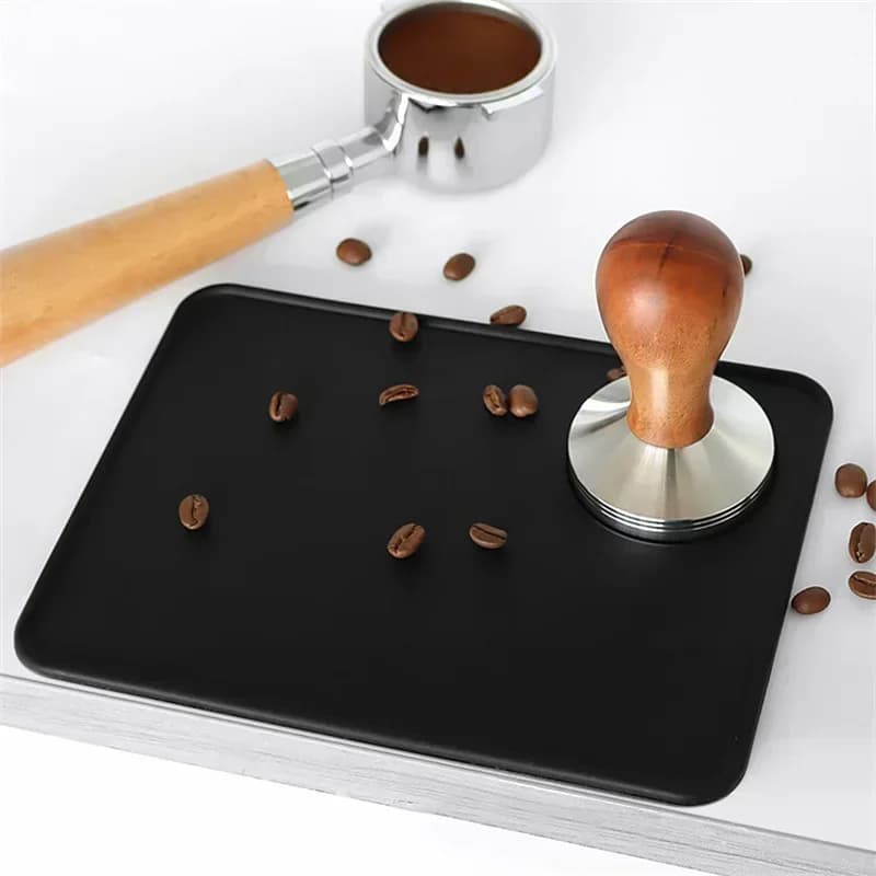 Silicone Coffee Tamper Mat Tamping Anti-skid Corner Edge Pad Office Bar Household Espresso Tamping Mat Coffeeware Accessories - 4