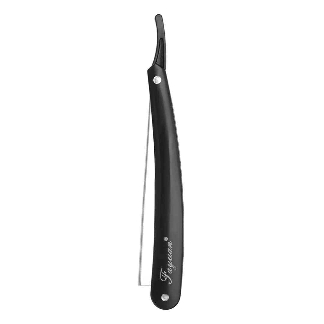 Salon Barber Knife Men's Hair Shaver Manual Straight Edge Stainless Steel Sharp Cutter Holder Folding Shaving Beard Supplies - 6