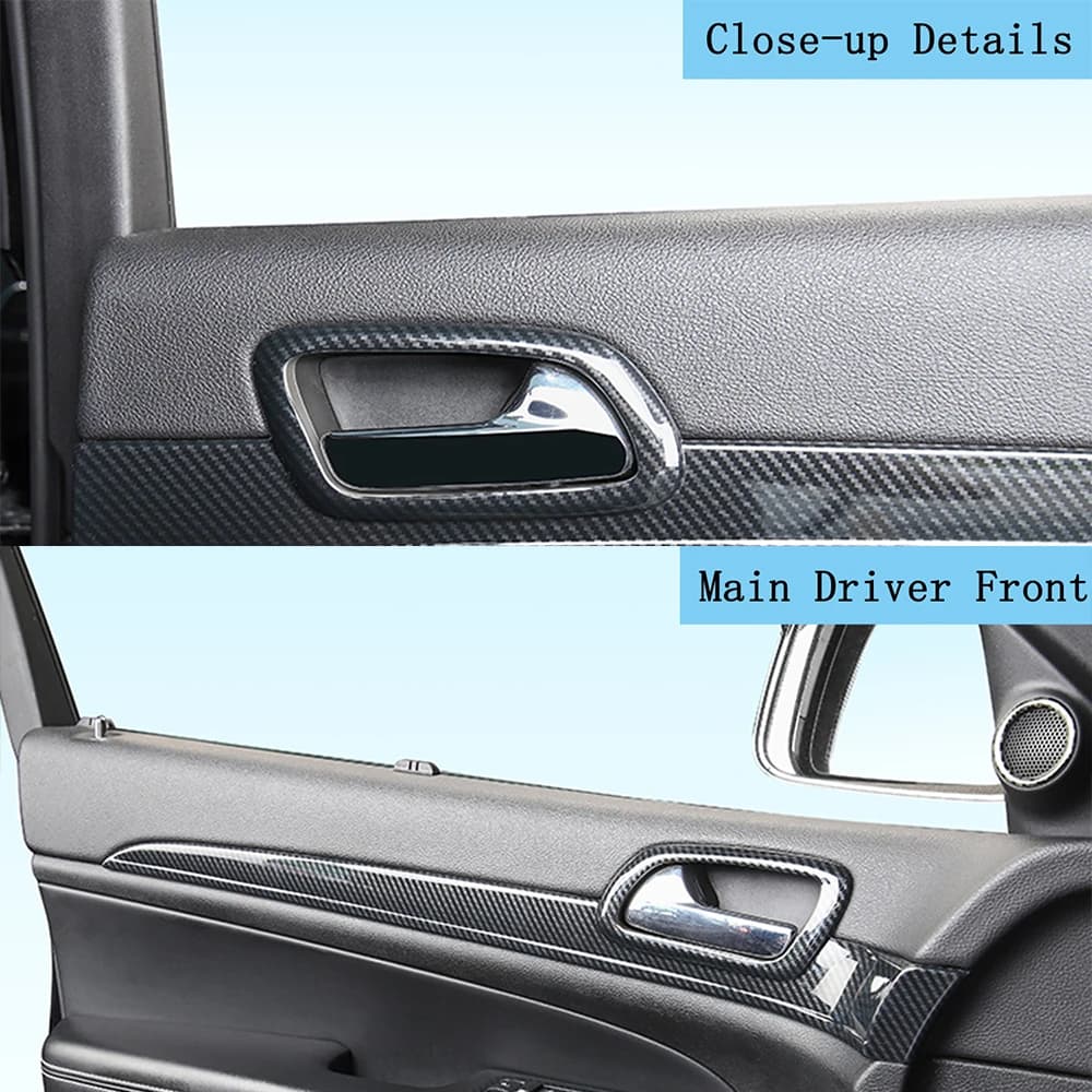 سيارة مركز وحدة التحكم لوحة الداخلية مقبض الديكور غطاء الكسوة ل جيب جراند شيروكي 2011-2016 2017 2018 2019 2020 اكسسوارات - 5