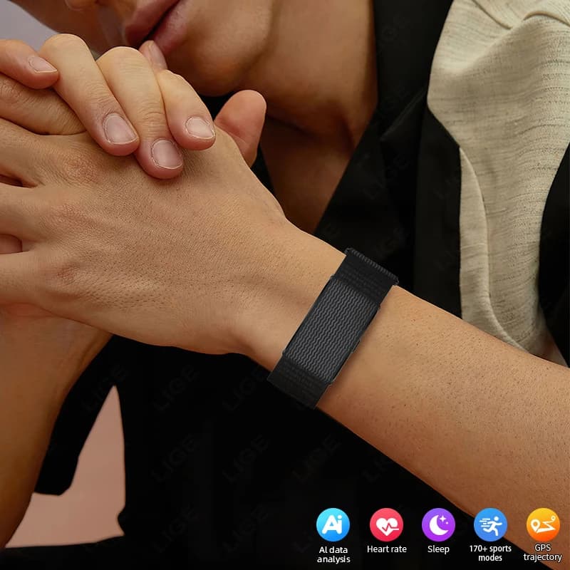New No Screen Smart Watch Men GPS Running Trajectory Ultra Light Bracelet Blood Oxygen Heart Rate 24H Health Band Sports Watches - 5
