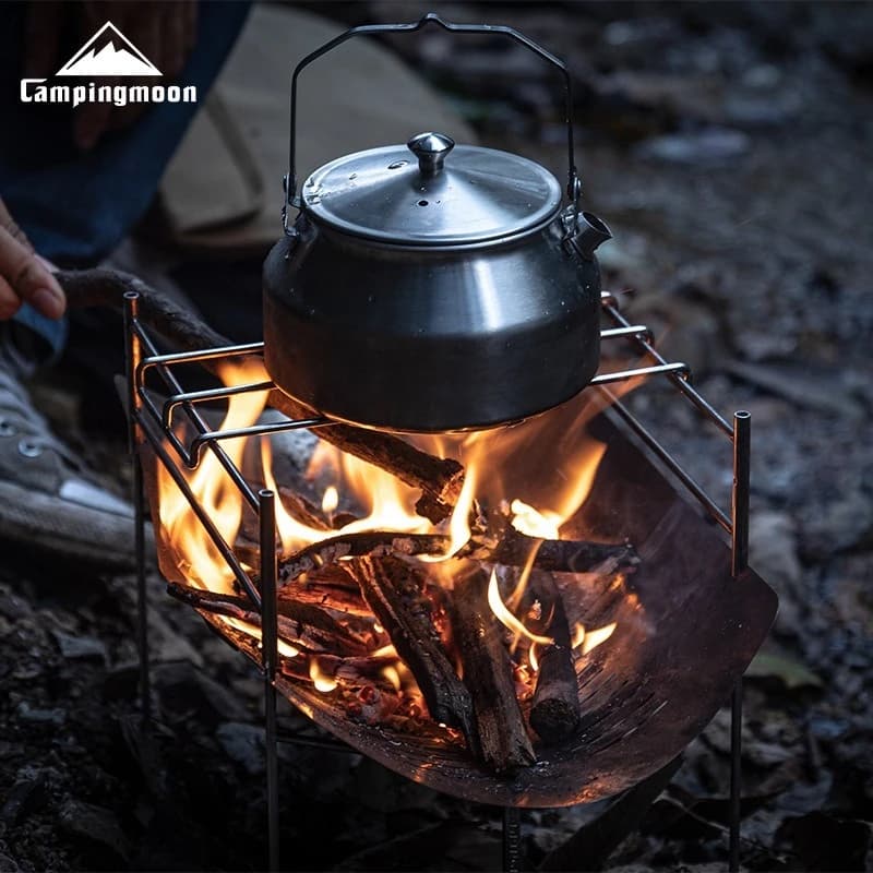 Campingmoon Outdoor Portable Folding Garden Stainless Steel BBQ Grill Camping Portable foldable outdoor camping BBQ Grill - 5