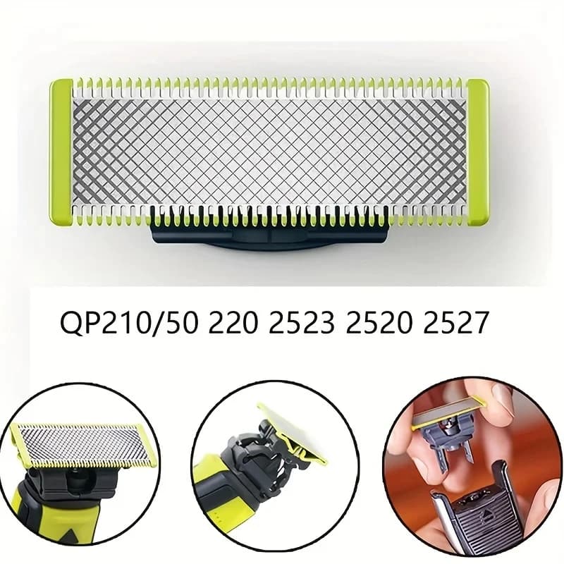 Electric Shaver Replacement Blade Head For One Blade QP2520， QP2530，QP2620，QP2630， QP6510，QP6520 Hybrid Trimmer QP2834/60 - 3