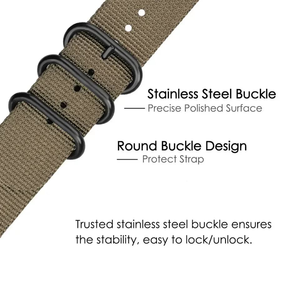 18 24mm 22mm 20mm Woven Nylon Watch Sport Strap Band For Samsung Galaxy 7 6 4 5 Gear S3 Classic Active 2 for Amazfit Fabric band - 3