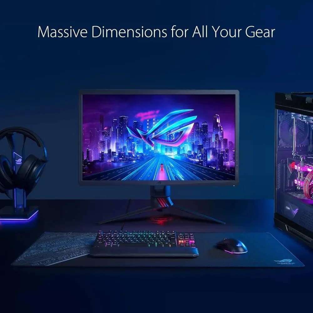 ASUS ROG Sheath BLK -Alfombrilla de mouse para videojuegos,superficie extragrande, ultra suave para un control preciso del mouse - 3