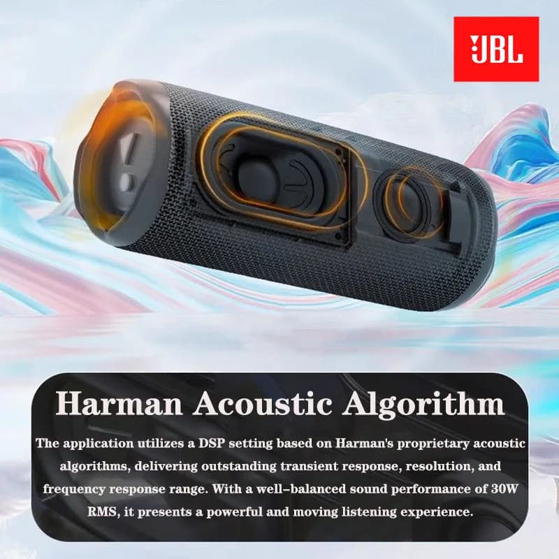 سماعة بلوتوث لاسلكية أصلية رسمية JBL FLIP 7 مع مضخم صوت خارجي وتطبيق JBL Portable لحفلات الموسيقى - 4