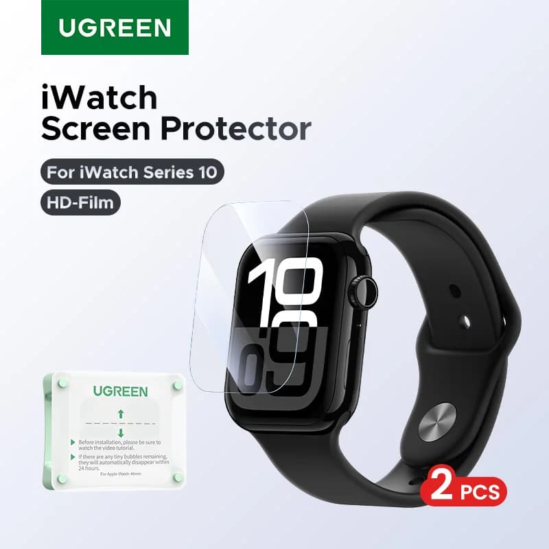 حامي شاشة ناعم من UGREEN لساعات أبل سلسلة 11 و10 وS11 وS10 - قطعتان