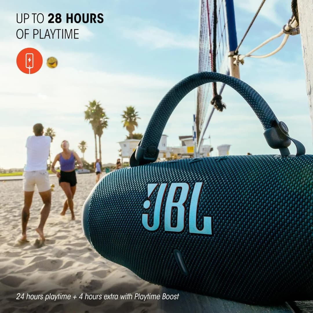 سماعة JBL Charge 6 بلوتوث محمولة مقاومة للماء والصدمات سماعة لاسلكية خارجية وقت تشغيل 28 ساعة بنك طاقة مدمج - 2