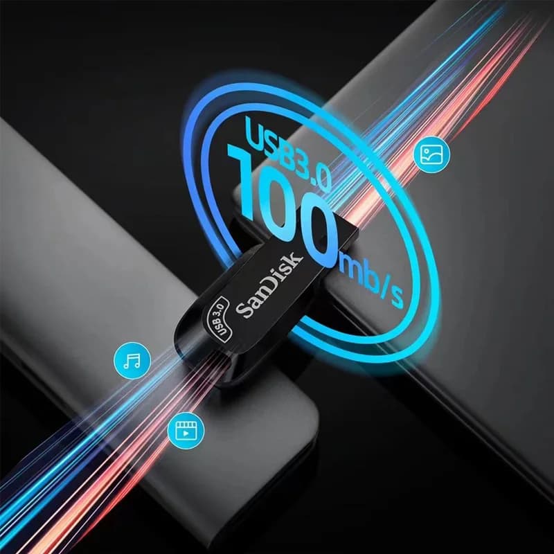 SanDisk CZ410 USB 3.0 Flash Drive 256GB 128GB 64GB 32GB Pen Drive Memory Stick Black U Disk Mini Pendrive Read Speed Max 100MB/s - 2