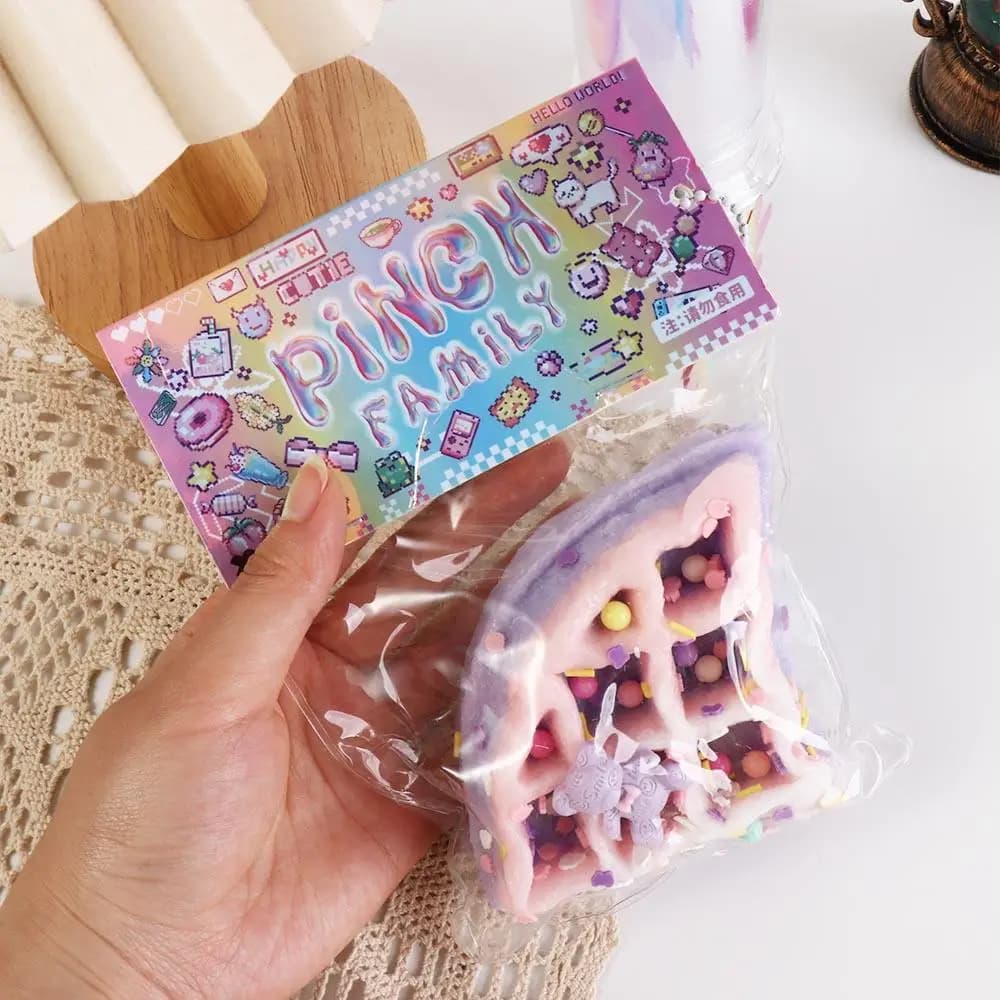 Mochi Taba Squishy NEW Fidget Toy Cute Plush Cat Paw Foot Squeeze Toy  Simulation Bread Food Slow Rebound Anti Stress Relief Toy - 4