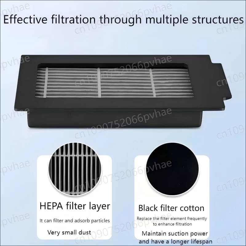قطع غيار روبوت تنظيف ECOVACS T50 PRO OMNI/T50 PRO/T50 OMNI، فرشاة جانبية رئيسية، مناديل ممسحة، مرشحات HEPA، أكياس غبار، إكسسوارات - 4