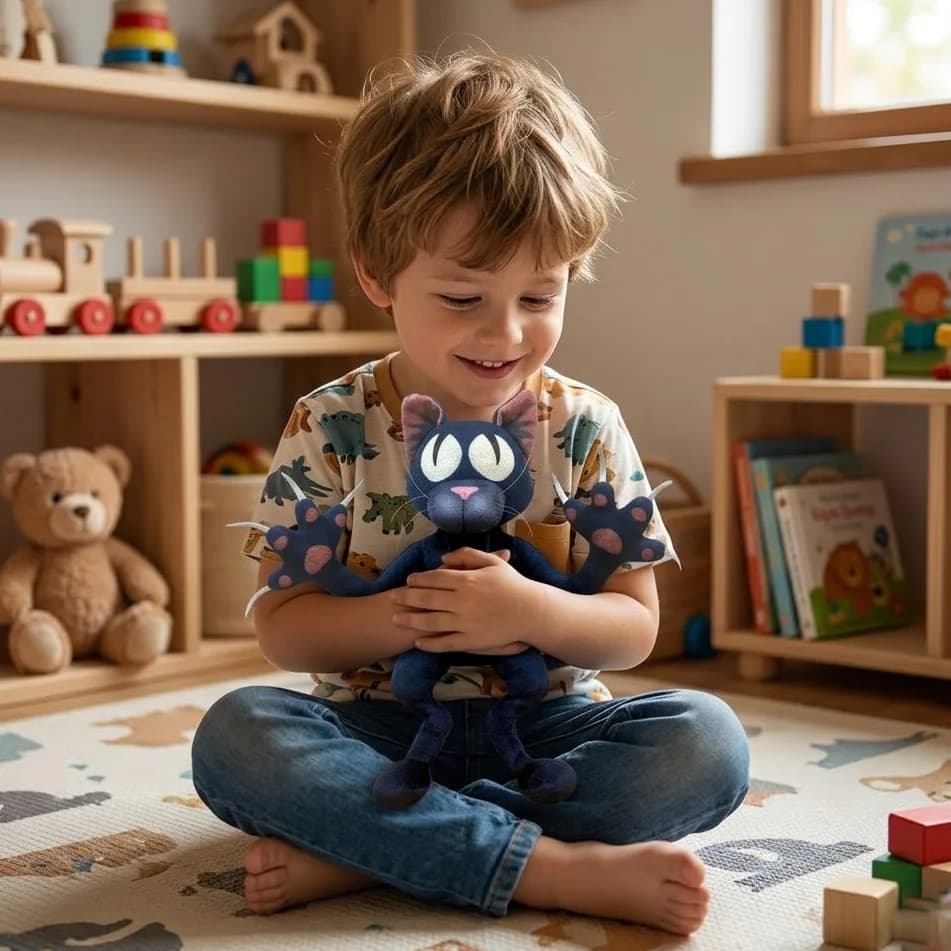99 Nights in The Forest Cat Plush The Cat Monster Plushies Toys Soft Stuffed Animals Doll Birthday Gift  for Kids and Game Fans - 4