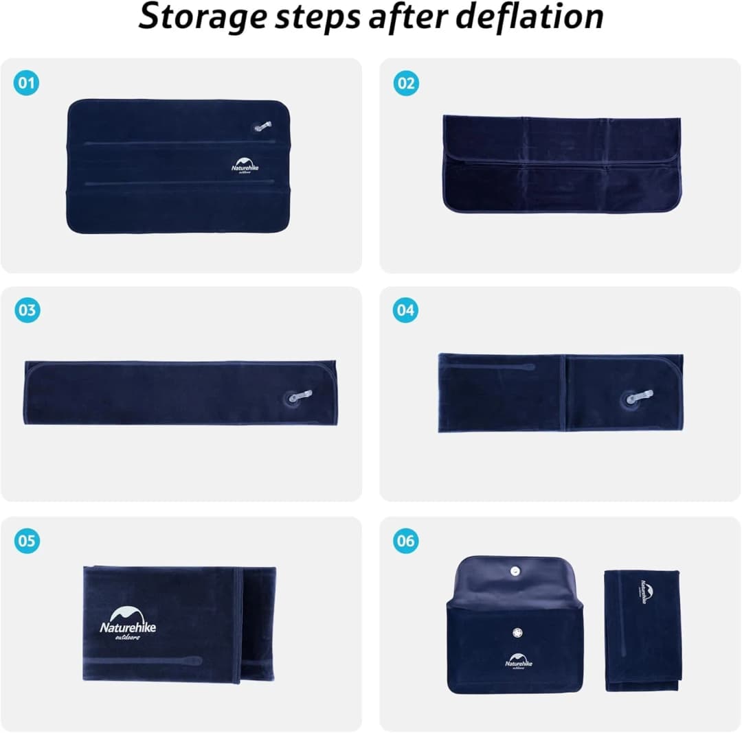 Naturehike Camping Pillow Ultralight Inflatable Pillow for Neck Support Comfortable Portable Backpacking Travel Office Pillow - 6
