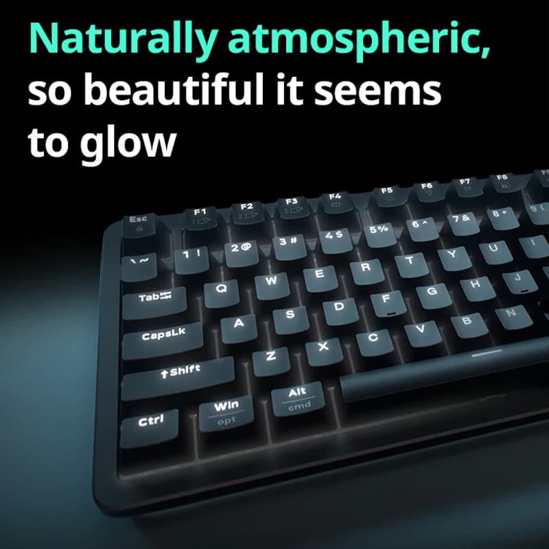 لوحة مفاتيح Logitech K848 الميكانيكية السلكية، غطاء عازل، مفاتيح قابلة للتبديل السريع 97 مفتاح، إضاءة خلفية بيضاء، لوحة مفاتيح للألعاب والمكتب - 5