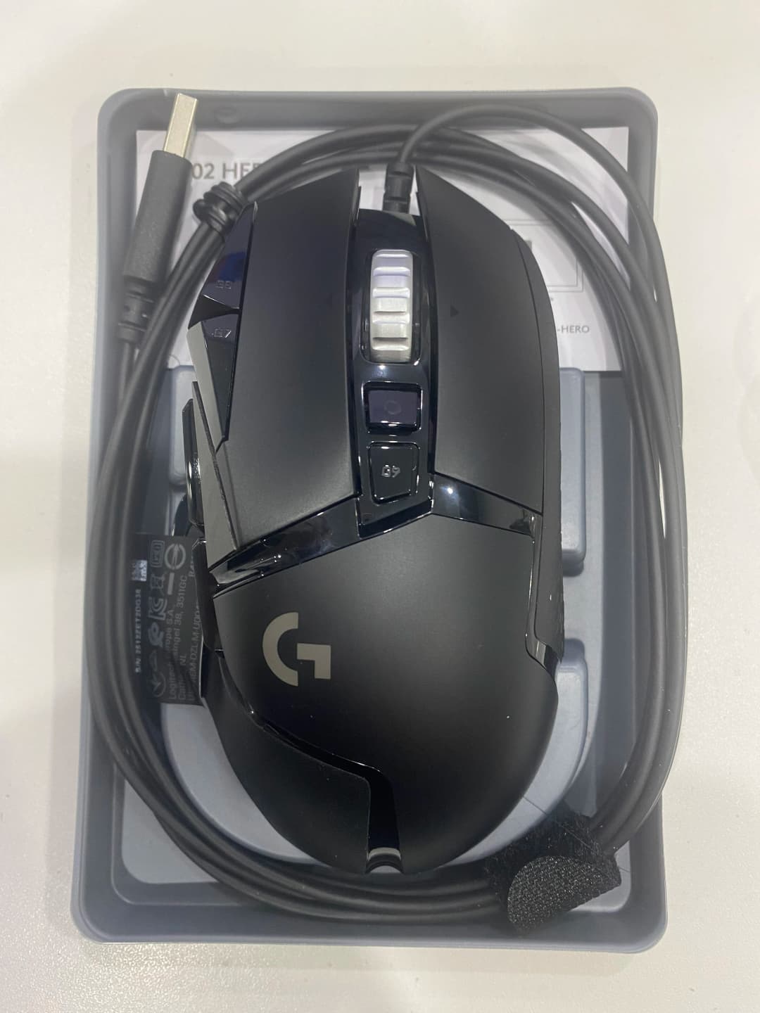 Logitech G502 HERO wired mouse, black mouse, dual-mode high-speed scroll wheel, gaming mouse, 11 programming buttons