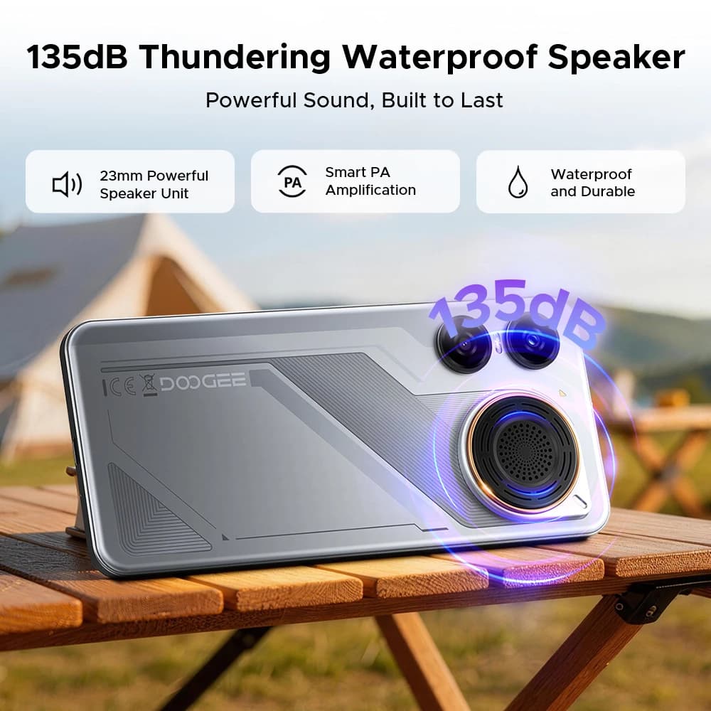 هاتف DOOGEE M30 الذكي 8000mAh شاشة 6.88 بوصة 48GB رام (6GB+42GB) 256GB روم كاميرا 64MP سماعة 135dB أندرويد 16 هاتف محمول NFC - 3