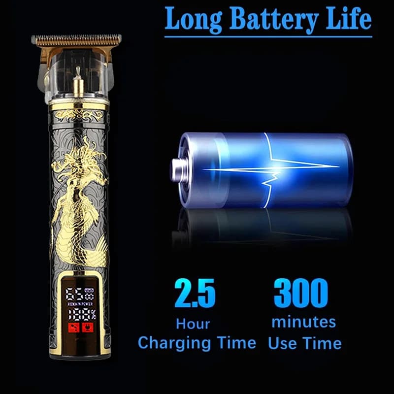 ماكينة حلاقة كهربائية احترافية جديدة مقاومة للماء للرجال، أداة تشذيب اللحية وآلة حلاقة T9 لقص الشعر - 3