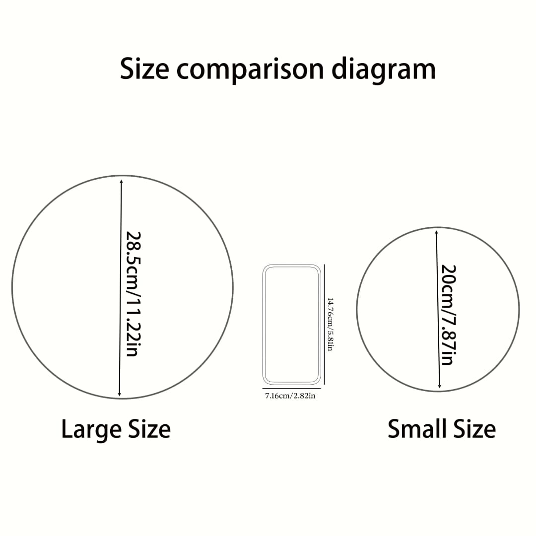 صينية تقديم - طبق خشبي دائري على طراز المزرعة لطاولة المطبخ، قطعة مركزية لطاولة القهوة، للشموع والديكور (11.2 × 7.9 بوصة) - 5