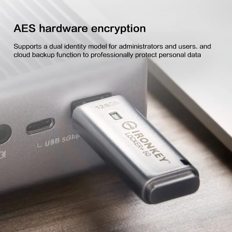 الأصلي كينجستون أيرونكي لوكر+ 50 يو اس بي فلاش درايف XTS-AES مشفر لحماية البيانات بن درايف 16 جيجابايت 32 جيجابايت 64 جيجابايت 128 جيجابايت U ديسك - 6