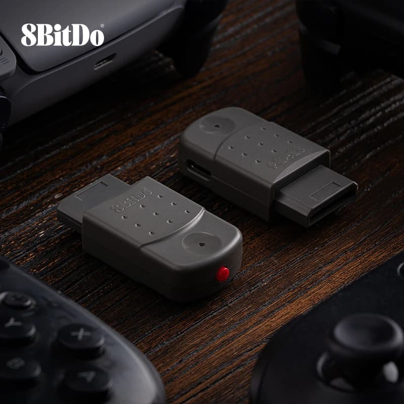محول 8BitDo Retro Receiver لـ Saturn، Windows 11/ 12، متوافق مع Xbox Series، Xbox One، Switch Pro، وحدة تحكم PS5، PS4 - 5