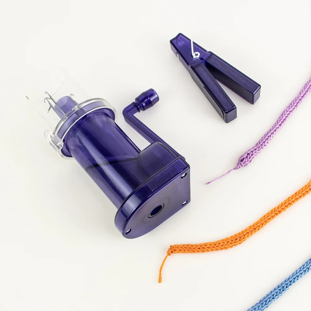 المحمولة آلة الحياكة اليدوية الزينة تلوح في الأفق مع كرنك اليد اكسسوارات اليد محبوك مضفر DIY بها بنفسك البلوزات والأوشحة - 2