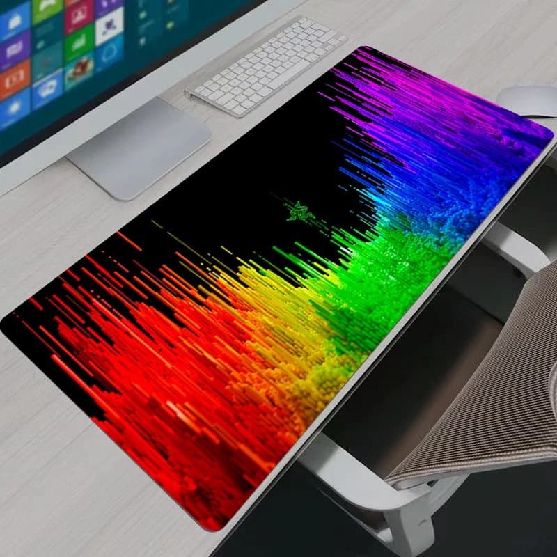 Mouse Pads New Razer Design Large Mouse Pad Office Desk Mats PC Gaming Accessories Mouse Pad Laptop Office Gifts Keyboard Mat - 4