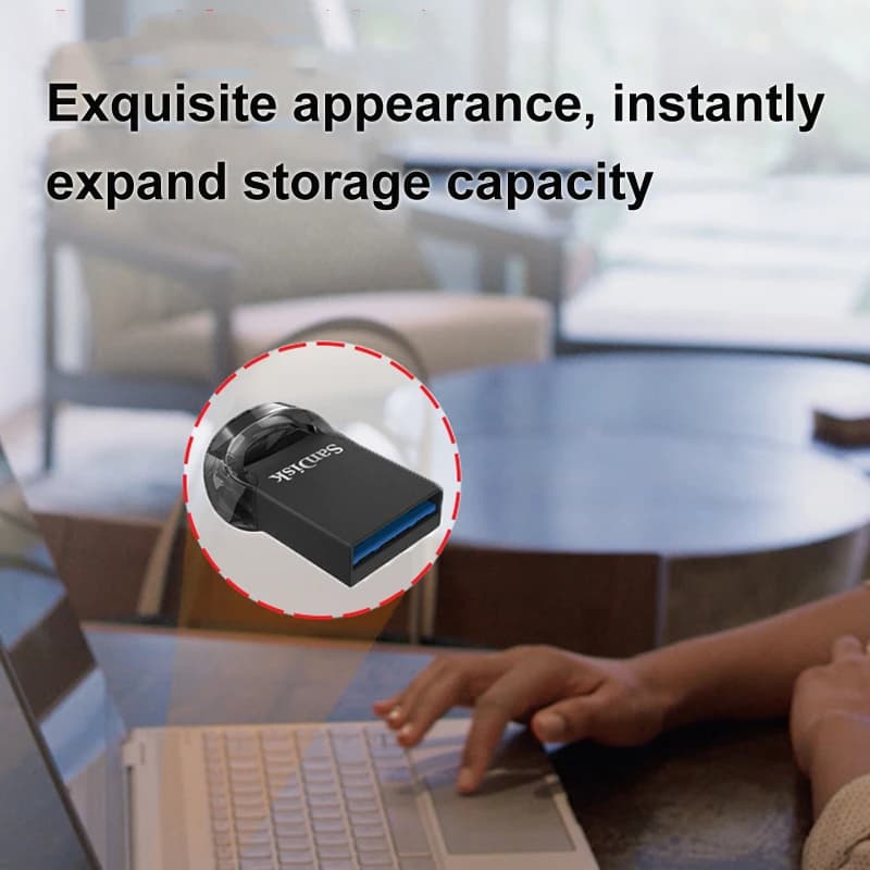سان ديسك ألترا فيت CZ430 128 جيجا 256 جيجا 512 جيجا USB3.2 فلاش درايف سرعة قراءة حتى 400 ميجابايت/ثانية ميني بين درايف 64 جيجا 32 جيجا 130 ميجابايت/ثانية USB ستيك - 6