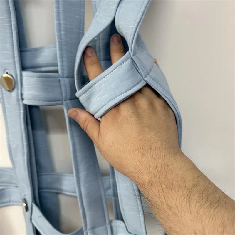 قمصان وبلوزات أحادية الصدر من ماركة Tide، تصميم عصري ومميز، قميص أجوكير مجوف للسيدات - 6