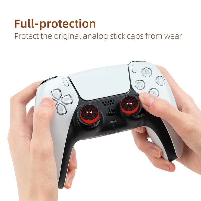 2pc Silicone Thumb Stick Grip Cap For Playstation 5 PS5 PS4 Xbox Series X/S 360 One Switch Pro Controller Joystick Accessories - 3