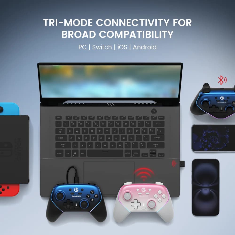 وحدة تحكم GameSir Super Nova اللاسلكية مع Bluetooth ومحطة شحن لأجهزة Nintendo Switch 2 وiPhone وAndroid وPC - 2