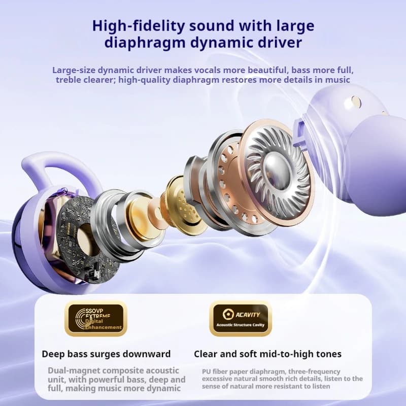 سوني X62 برو سماعات بلوتوث لاسلكية أصلية سماعات رياضية تحكم باللمس صوت ستيريو HiFi سماعات أذن مع مايكروفون - 6