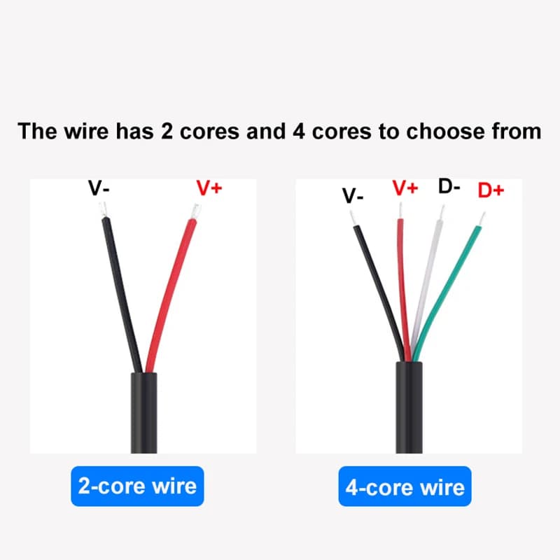 لتقوم بها بنفسك إصلاح كابل لحام 2 سلك 4 أسلاك نوع C USB 2.0 الكوع رئيس ذكر أنثى جاك 4pin/2pin نوع-c ذكر تمديد كابل 0.25 متر - 4