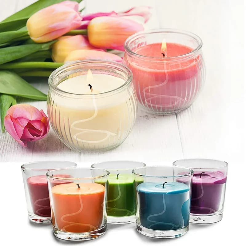 Candle Wicks Set 2.6-20cm Pre-Waxed Cotton Core Wicks with Base Stickers DIY Handmade Candle Making Tools Candles Accessories - 6