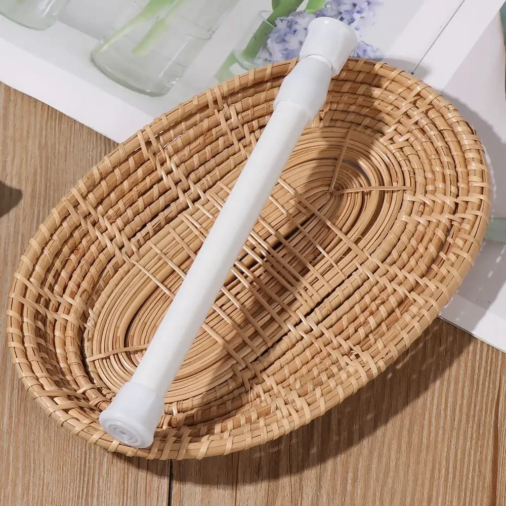 18-110cm Multifunctional Spring Loaded Extendable Rod Adjustable Curtain Telescopic Pole Household Hanging Rods Bathroom Product - 5