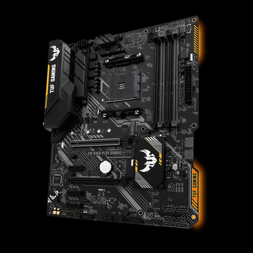 ASUS TUF B450-PLUS GAMING B450 Motherboard Socket AM4 DDR4 128GB support Ryzen 5 5600 5500 PRO 1200 3600 1600 cpu M.2 ATX - 3