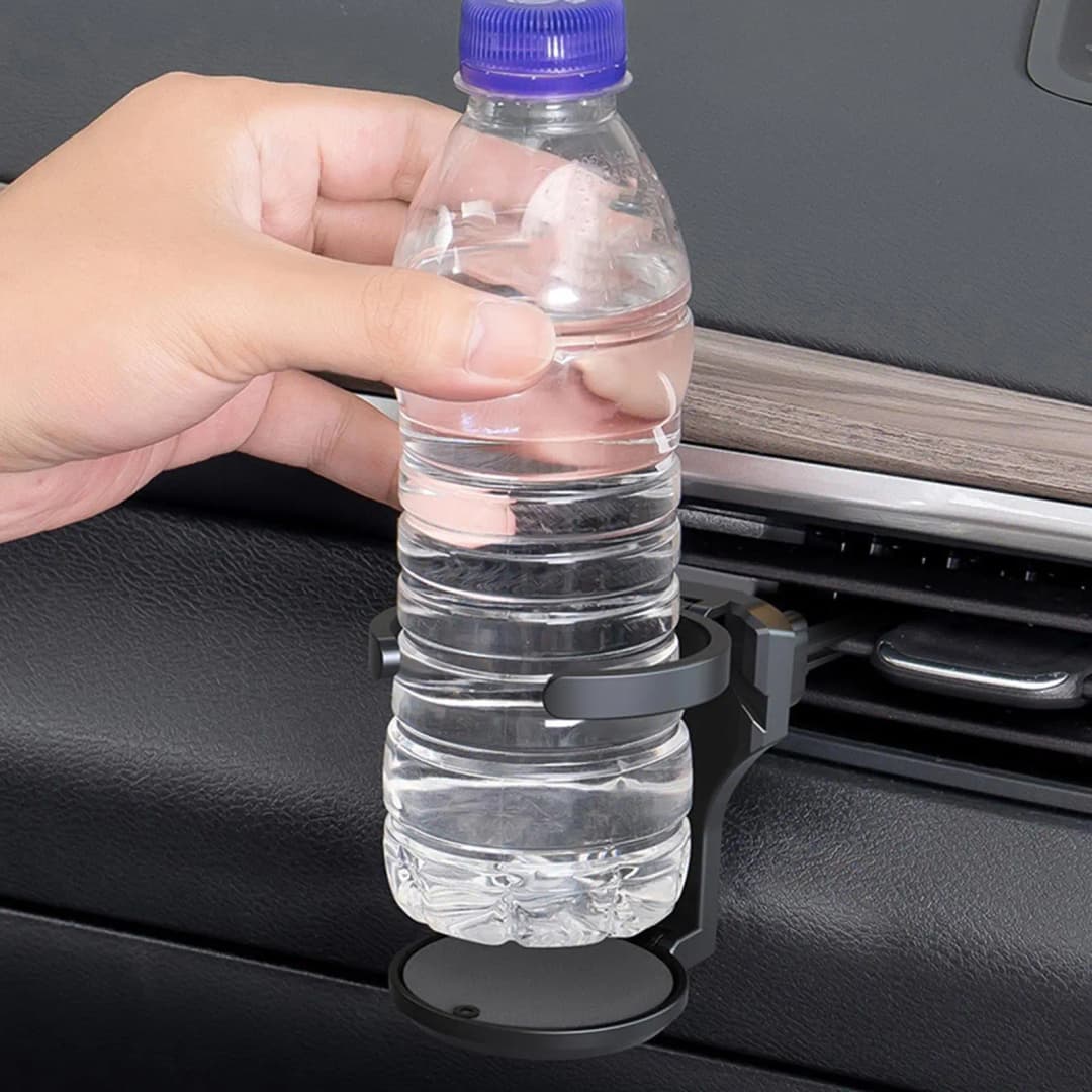 Foldable Car Air Vent Cup Holder, Universal Auto Drink Mount, 360° Rotating Beverage Stand - 4