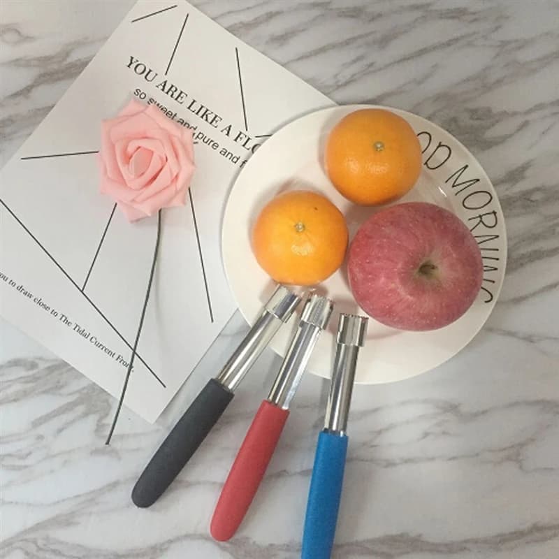 Apple Corer Pitter Pear Bell Twist Fruit Stoner Easy Core Seed Remover pepper Remove Pit Kitchen Tool Gadget - 2