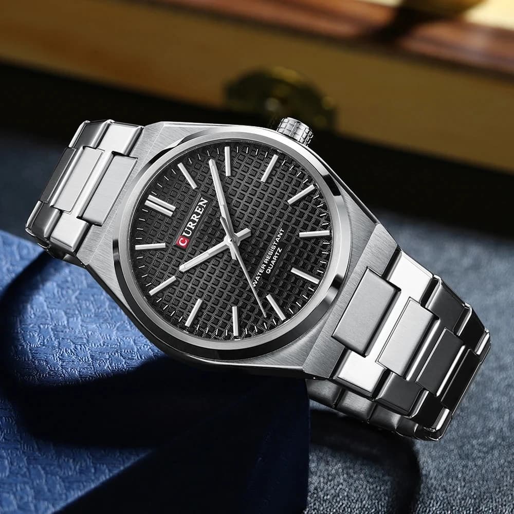 CURREN 8439 Top Brand Men's Watch Luxury Business Waterproof Stainless Steel Military Quartz Men's Watches relógios masculino - 4