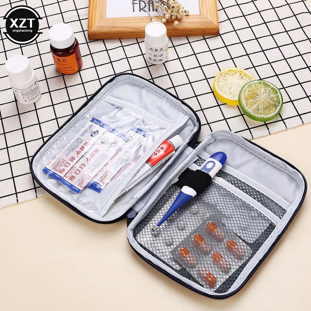 Portable First Aid Medical Kit Travel Outdoor Camping Useful Mini Medicine Storage Bag Camping Emergency Survival Bag Pill Case - 4