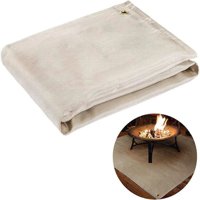 Outdoor Camping Fireproof Cloth Picnic Barbecue Insulation Mat Flame Retardant High Temperature Fire Blanket Fiberglass Mat - 6