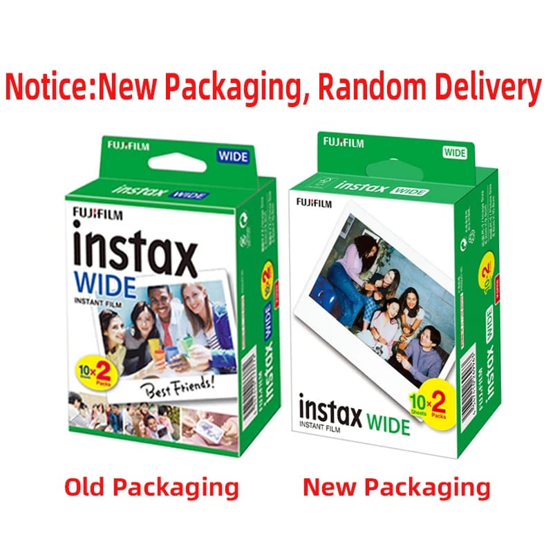 فوجيفيلم إنستاكس وايد فيلم أصلي 5 بوصات 10/20/40/60/100 ورقة حواف بيضاء لكاميرات فوجي إنستاكس وايد 300 200 210 100 - 6