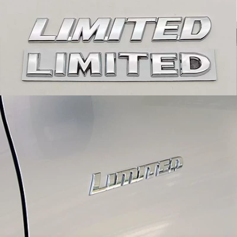 حروف معدنية ثلاثية الأبعاد شعار LIMITED ملصق شارة خلفية لسيارات جيب جراند شيروكي أوفرلاند كومباس رانجلر إكسسوارات - 2