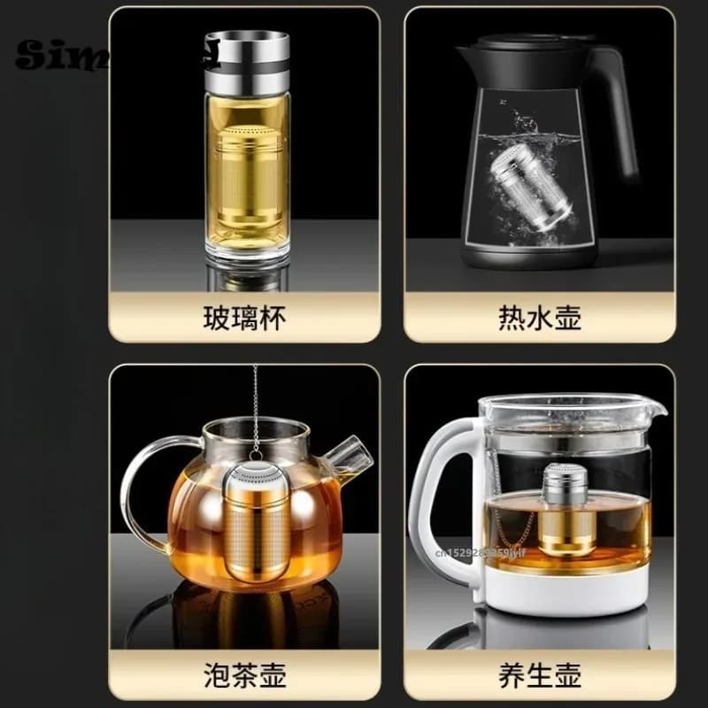 Tea Strainer 304 Stainless Steel Tea Infuser Tea Leaves Spice Seasoning Ball Strainer Teapot Fine Mesh Coffee Filter Teaware - 6