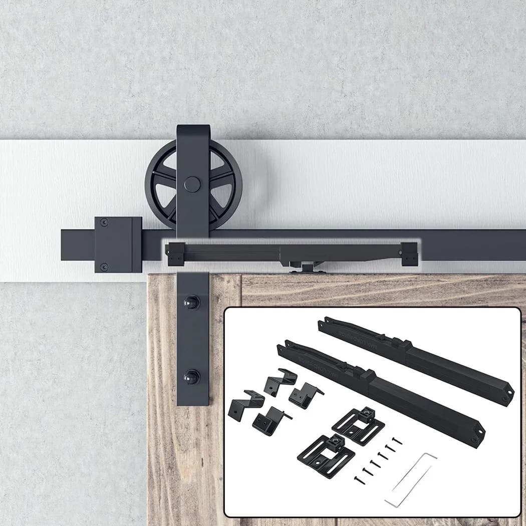 Barn Door Door Slide Damper Soft Close Slides Mechanism Furniture Remission Accessory for Guide Sliding Rail Barn Wood Door - 3