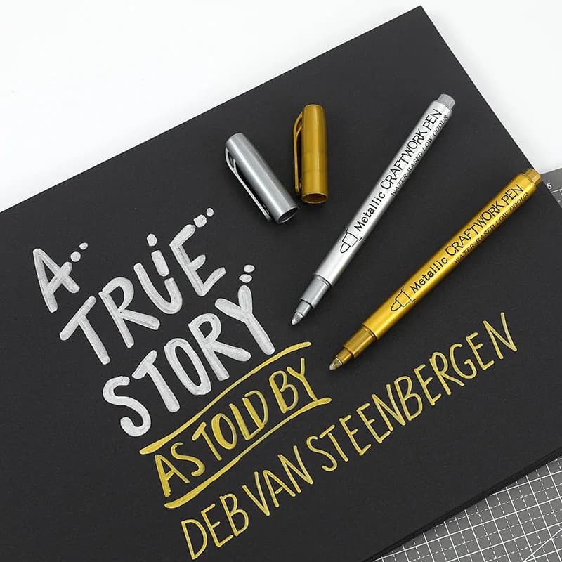 1-4 قطعة أقلام خطاط (ماركر دائمة مقاومة للماء DIY بها بنفسك قالب راتنجات الايبوكسي الذهب الفضة اللون لوازم الرسم قلم تحديد الحرفية - 5