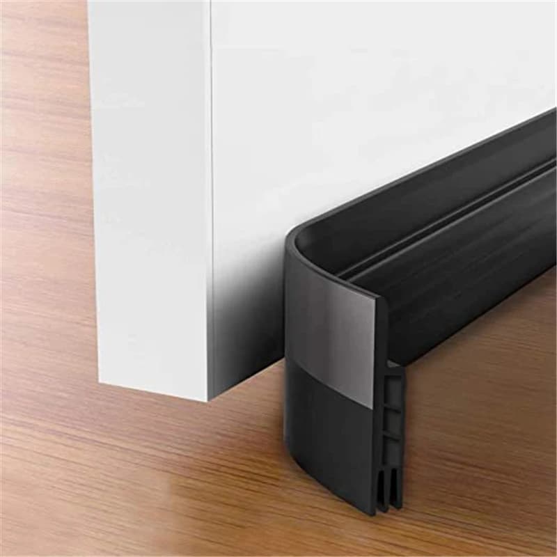 100cm Silicone Door Draught Excluder Door Bottom Sealing Strip Tape Weatherstrip Waterproof Wind Proof Sound Insulation - 2