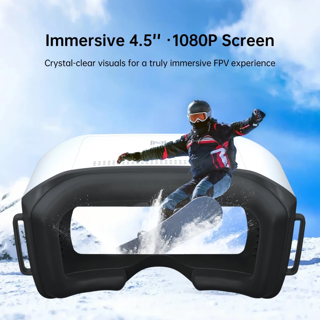 Caddx Walksnail Avatar HD FPV Goggles L 1920x1080 4.5 Inch 4km Distance Head Tracking for RC Cars FPV Drones Fixed-wing Gimbal - 2