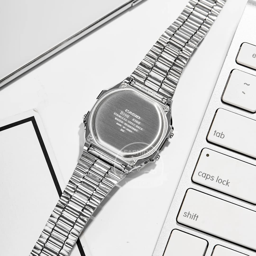Casio watches for men Small Silver Watch Electronic Vintage Waterproof Watch reloj hombre New for 2025 A168WA - 4