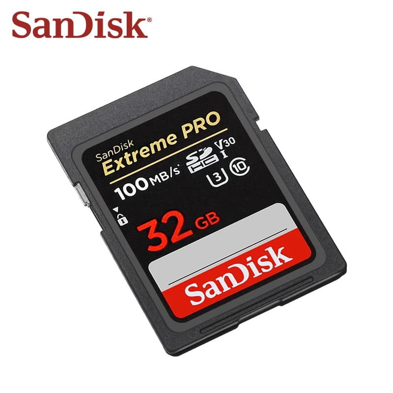 بطاقة ذاكرة SanDisk Extreme Pro V30 بسعات 32 جيجابايت و64 جيجابايت و128 جيجابايت و256 جيجابايت بسرعة قصوى 200 ميجابايت/ثانية من نوع SDXC UHS-I لكاميرات 4K UHD - 3